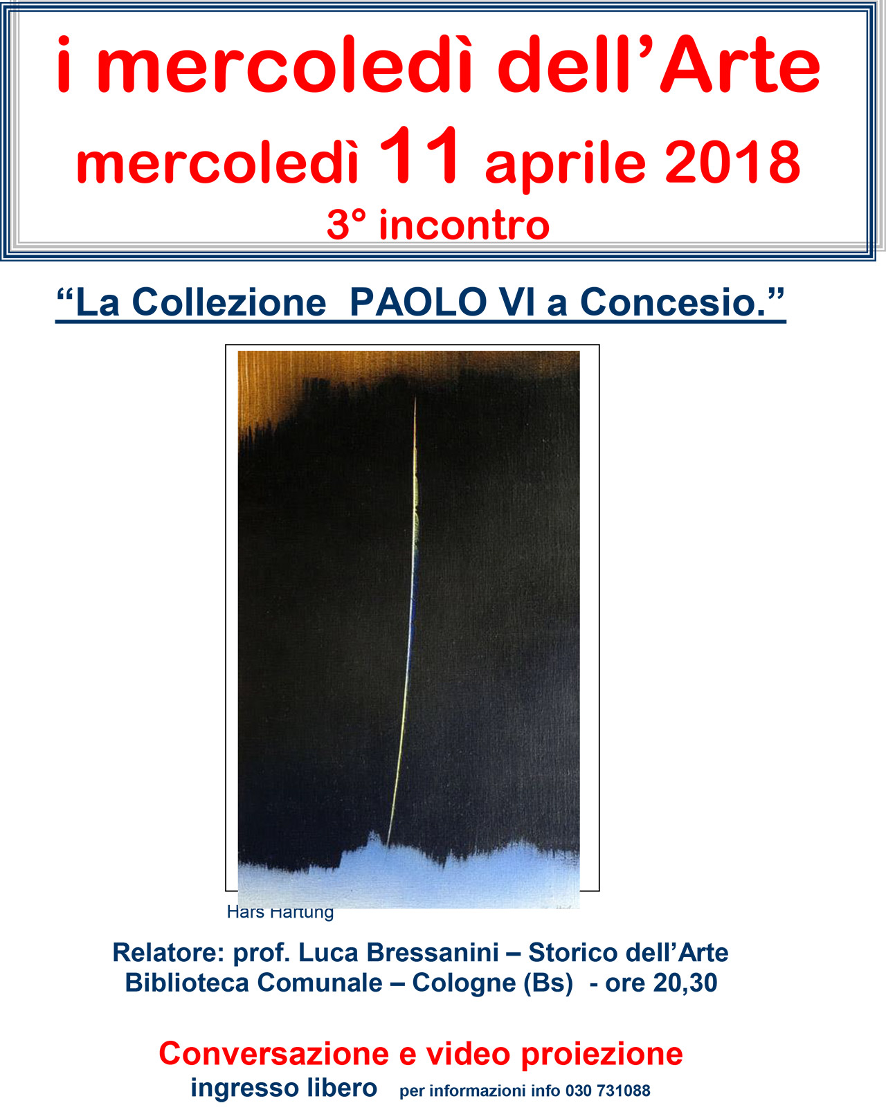 I mercoledì dell’Arte – 3° incontro