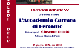 Beppe-Belotti-Accademia-Carrara I mercoledì dell’arte 2022 – Sesto ed ultimo appuntamento 15 giugno 2022