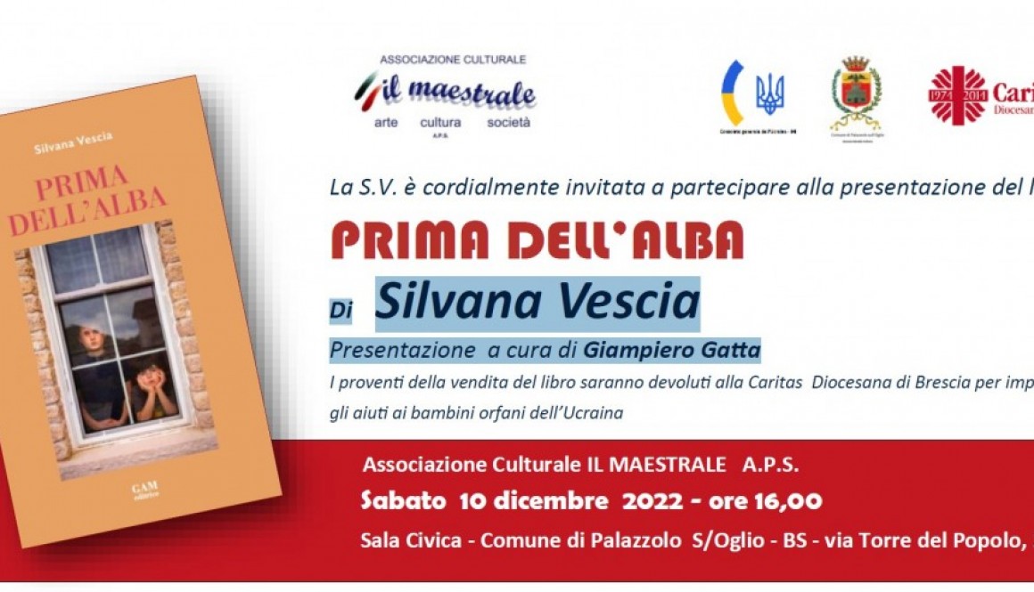 PRIMA DELL’ALBA – Di Silvana Vescia Presentazione a cura di Giampiero Gatta