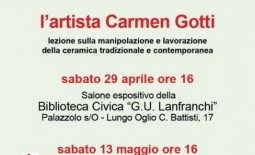 “Manipolazione della ceramica tradizionale e contemporanea” con Carmen Gotti