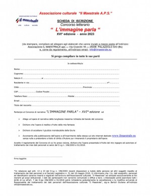 Concorso Letterario 2023 – “L’immagine parla”