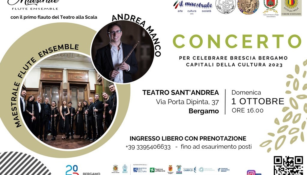 Concerto del MAESTRALE FLUTE ENSEMBLE con il Maestro Andrea Manco